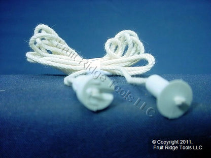 Leviton 8010 Light Socket Cord 3ft Pull Chain String Rope with Tassel