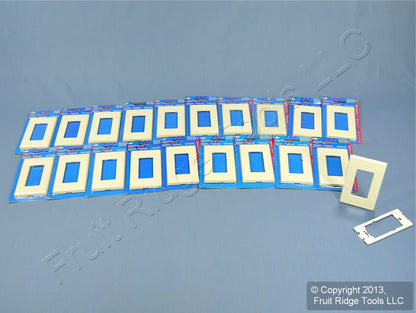 Leviton 80301-A Almond 1-Gang Unbreakable Nylon Decora Wallplate Cover 20pcs