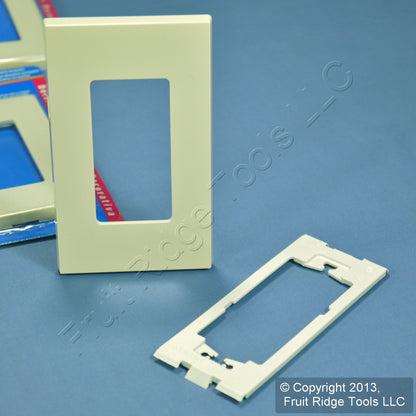Leviton 80301-A Almond 1-Gang Unbreakable Nylon Decora Wallplate Cover 20pcs