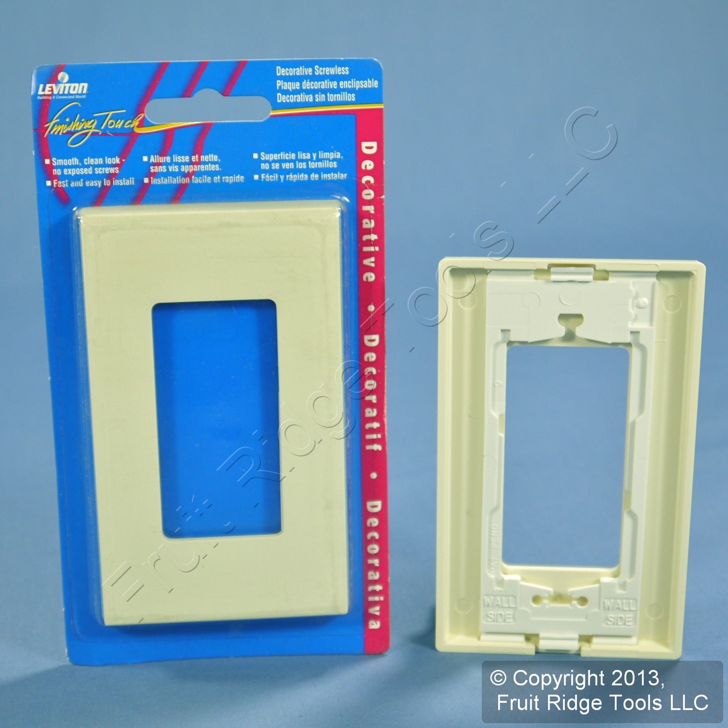 Leviton 80301-A Almond 1-Gang Unbreakable Nylon Decora Wallplate Cover 20pcs