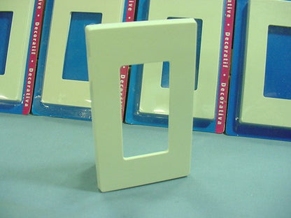 Leviton 80301-A Almond 1-Gang Decora Screwless Nylon Wallplate Covers Gfci 50pcs