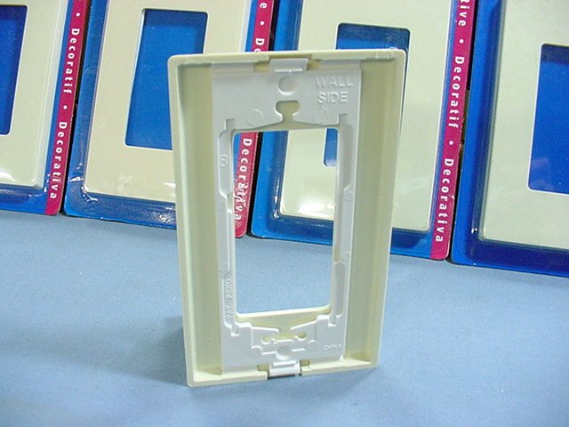 Leviton 80301-A Almond 1-Gang Decora Screwless Nylon Wallplate Covers Gfci 50pcs