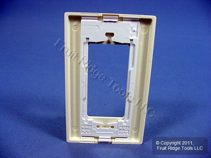 Leviton 80301-A Almond 1-Gang Decora Unbreakable Nylon Standard Wallplate Cover