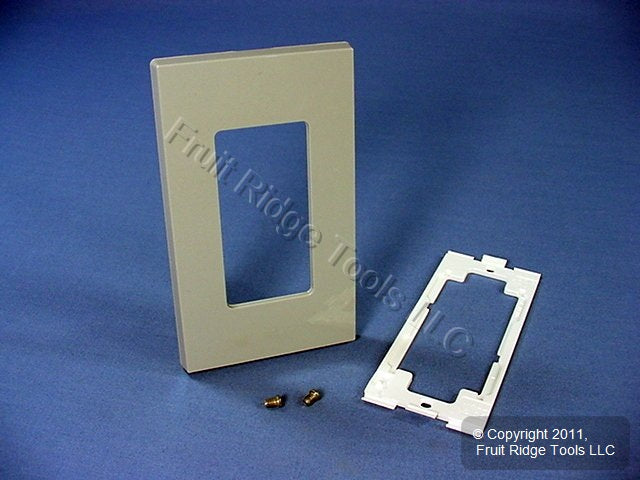 Leviton 80301-GY Gray 1-Gang Decora Unbreakable Nylon Standard Wallplate Cover