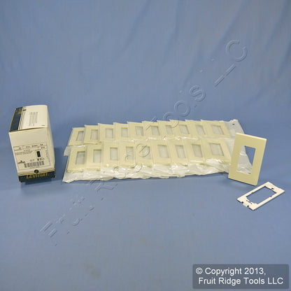 Leviton 80301-SA Almond 1-Gang Decora Unbreakable Nylon Wallplate Cover 20pcs