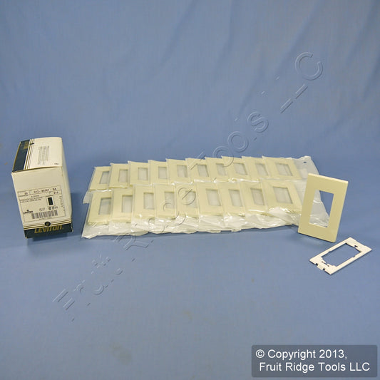 Leviton 80301-SA Almond 1-Gang Decora Unbreakable Nylon Wallplate Cover 20pcs