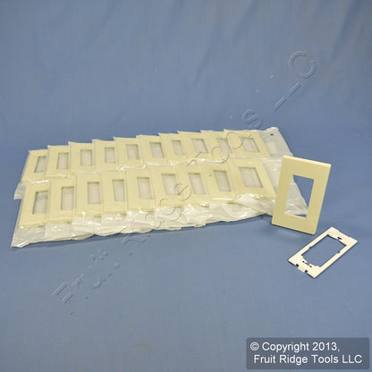 Leviton 80301-SA Almond 1-Gang Decora Unbreakable Nylon Wallplate Cover 20pcs