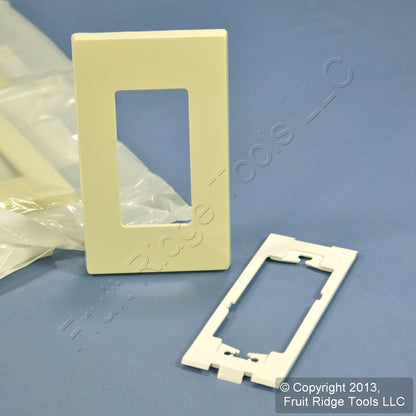 Leviton 80301-SA Almond 1-Gang Decora Unbreakable Nylon Wallplate Cover 20pcs