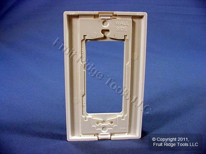Leviton 80301-SW White 1-Gang Decora Unbreakable Nylon Standard Wallplate Cover