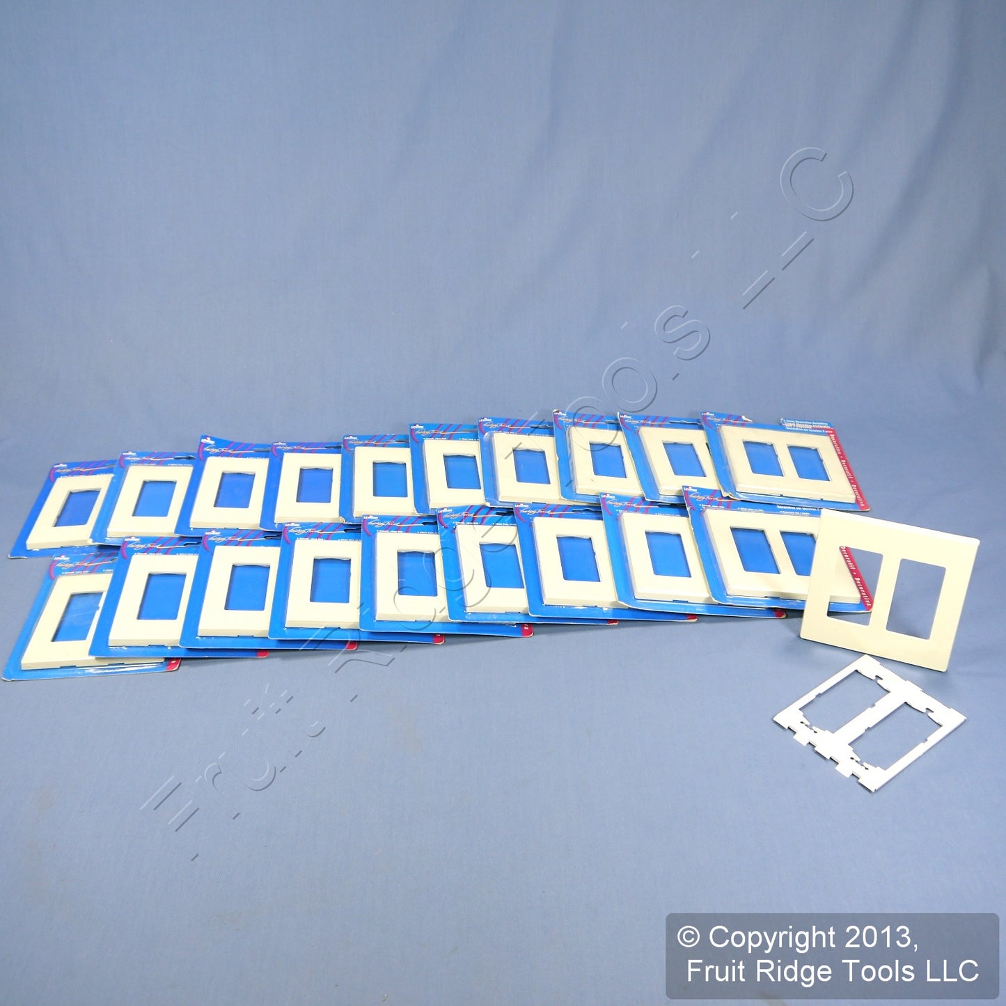 Leviton 80309-A Almond 2-Gang Decora Screwless Nylon Wallplate Covers Gfci 20pcs