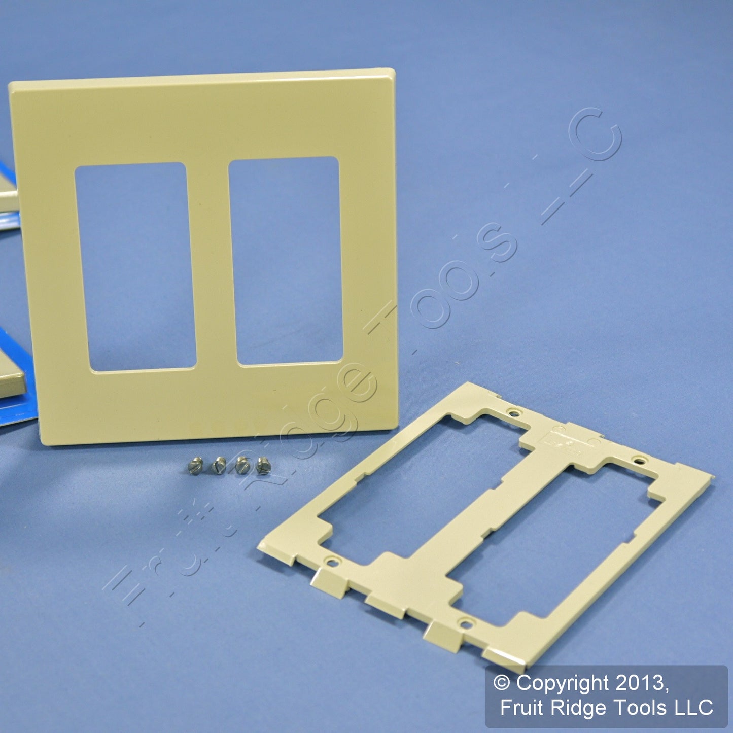 Leviton Ivory Decora Screwless 2-Gang Wallplate Gfci Gfi Covers 80309-I 10-Pack