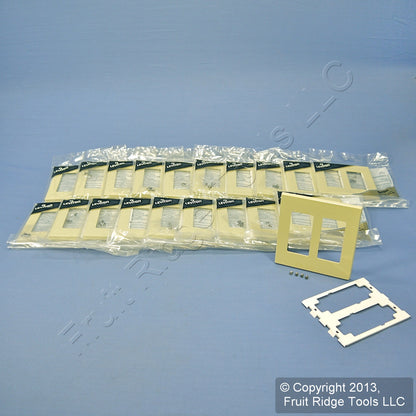 Leviton Ivory Decora Screwless 2-Gang Wallplates Gfci Gfi Cover 80309-I 20-Pack