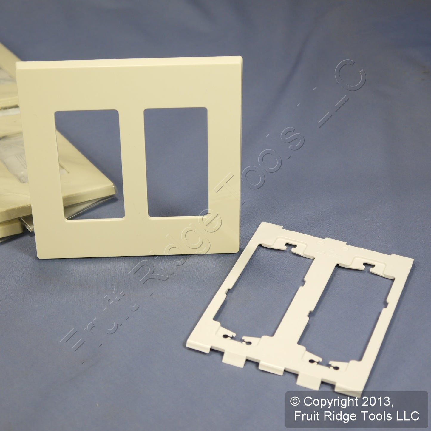Leviton 80309-SA Almond Screwless Decora 2-Gang Wallplate Gfci Nylon Cover 20pcs