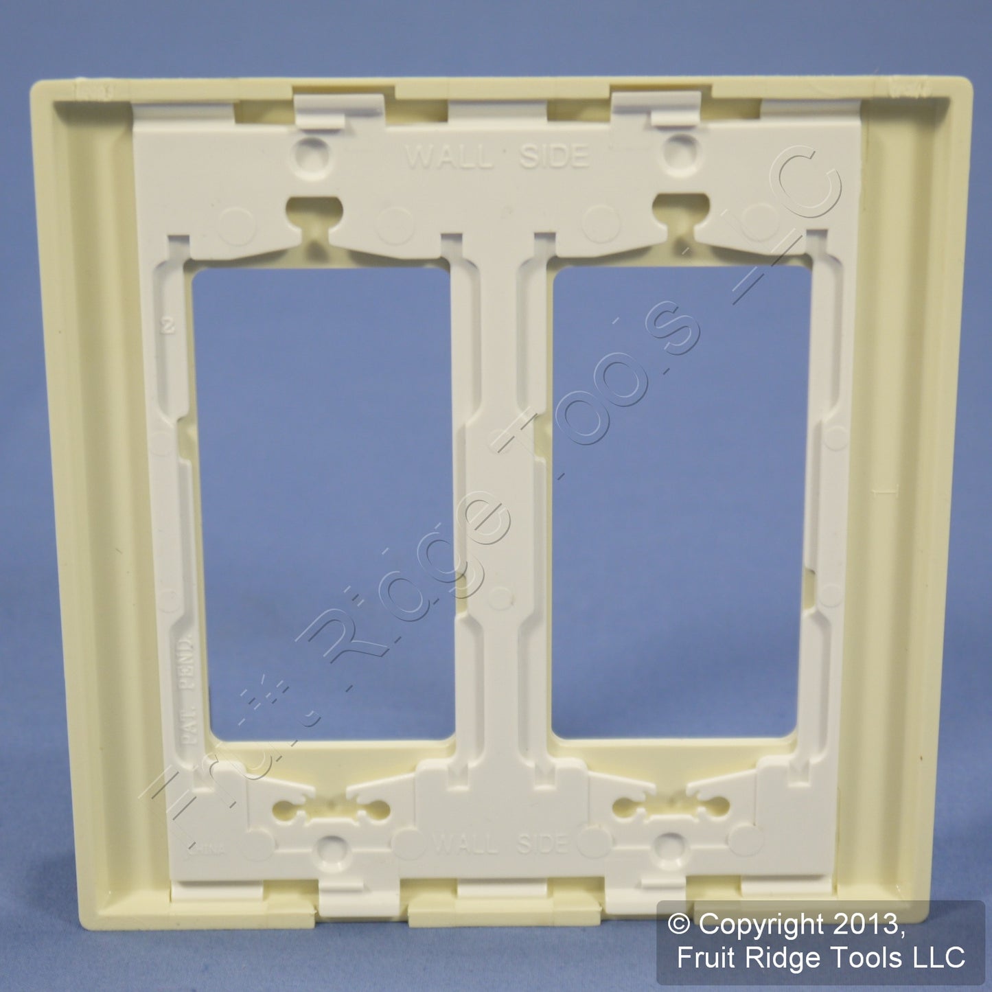 Leviton 80309-A Almond 2-Gang Decora Unbreakable Nylon Standard Wallplate Cover
