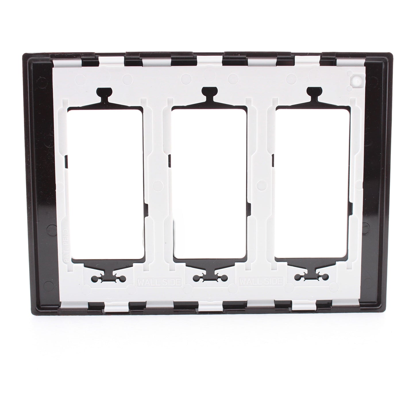 Leviton 80311 Brown 3-Gang Decora Screwless Wallplate Unbreakable Standard Cover