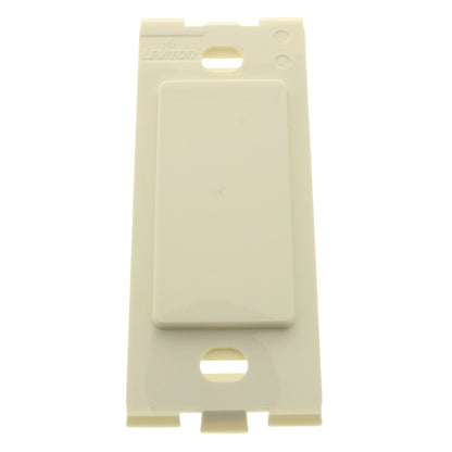 Leviton 80314-A Almond 1-Gang Blank Unbreakable Nylon Wallplate Cover Box Mount