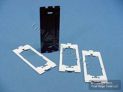 Leviton 80314-E Black 1-Gang Blank Unbreakable Nylon Wallplate Cover Box Mount