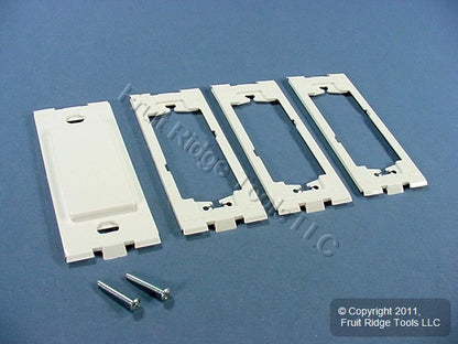 Leviton White Screwless Wall Plate Blank Filler Insert Kit GFCI GFI 80314-W