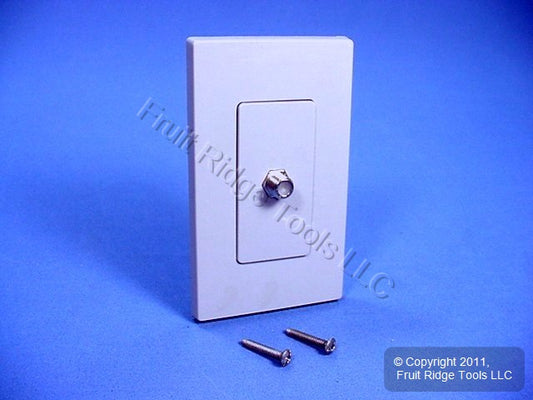 Leviton Gray Decora Wallplate Insert F-Type Coaxial Cable Video Jack 80381-GY