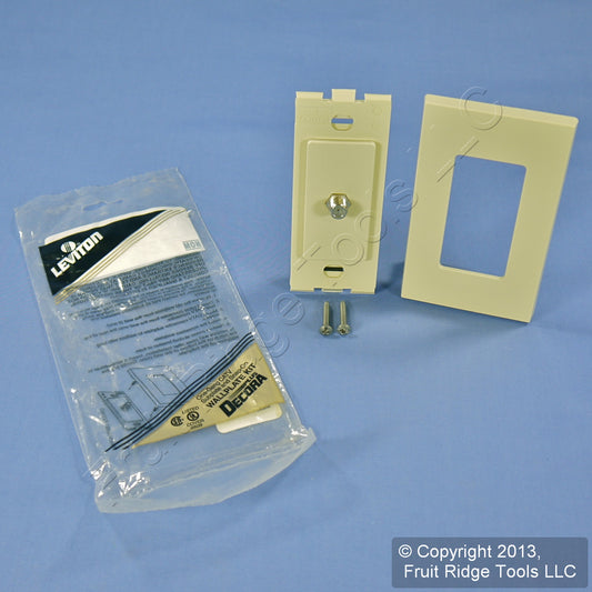 Leviton Ivory Decora Wallplate Insert F-Type Coaxial Cable Video Jack 80381-I