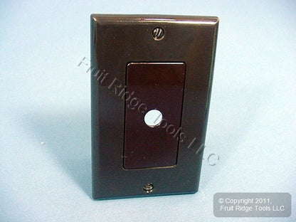 Leviton Brown Decora Rotary Dimmer Switch Cover Wall Plate 80400