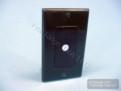 Leviton Brown Decora Rotary Dimmer Switch Cover Wall Plate 80400