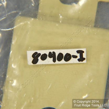 Leviton 80400-I Ivory 1-Gang Decora Telephone .406" Metal Wallplate Strap Mount