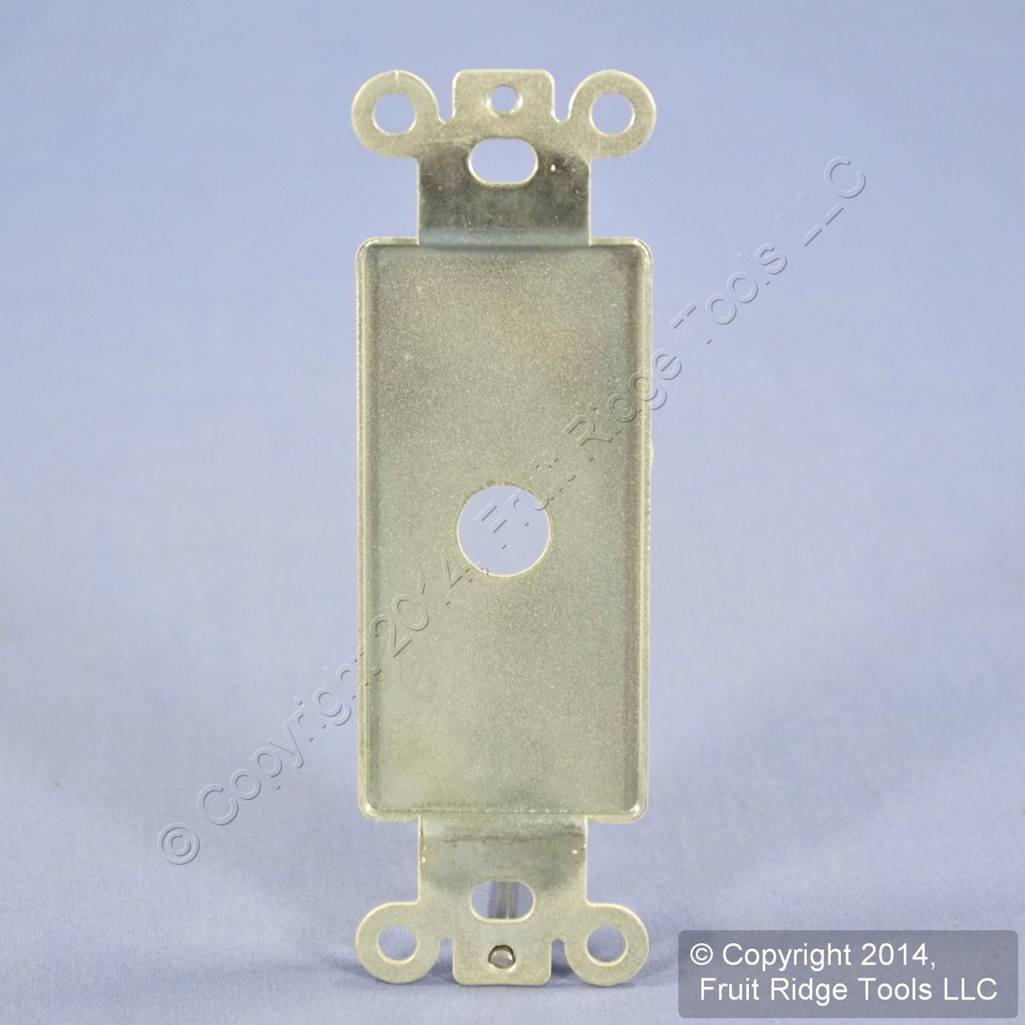Leviton 80400-I Ivory 1-Gang Decora Telephone .406" Metal Wallplate Strap Mount