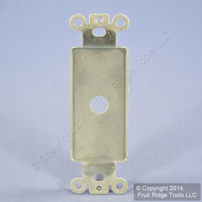 Leviton 80400-I Ivory 1-Gang Decora Telephone .406" Metal Wallplate Strap Mount