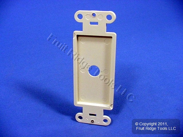 Leviton 80400-I Ivory 1-Gang Decora GFCI GFI Plastic Standard Wallplate Cover