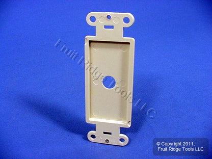 Leviton 80400-I Ivory 1-Gang Decora GFCI GFI Plastic Standard Wallplate Cover