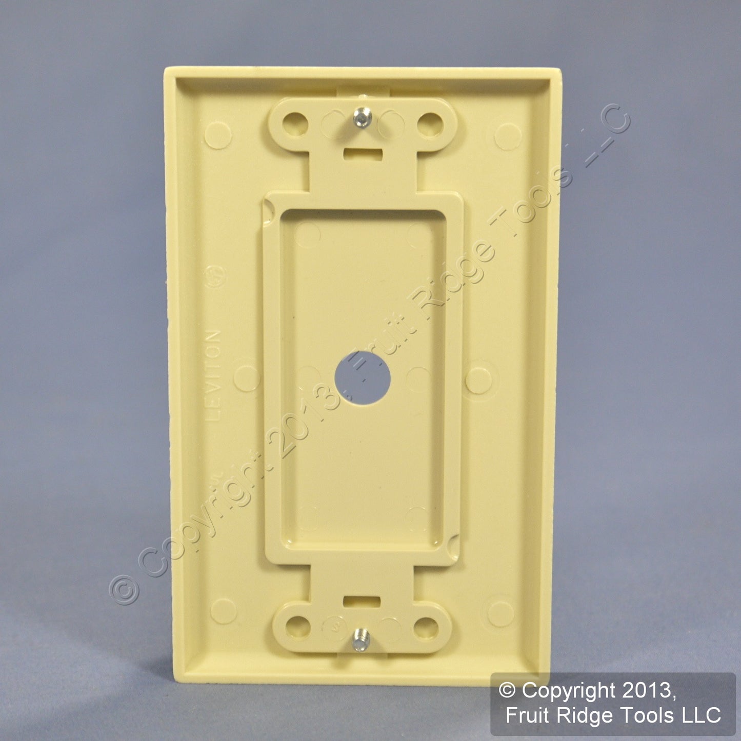 Leviton 80400-I Ivory 1-Gang Decora GFCI GFI Plastic Standard Wallplate Cover