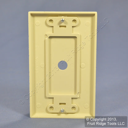 Leviton 80400-I Ivory 1-Gang Decora GFCI GFI Plastic Standard Wallplate Cover