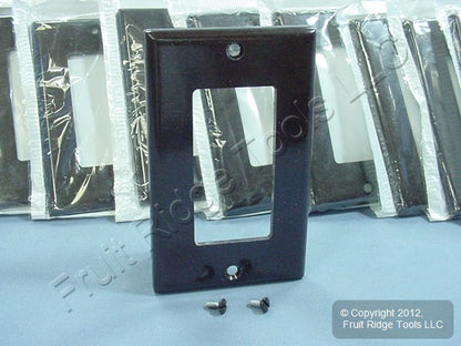 Leviton 80401 Brown 1-Gang Decora GFCI Plastic Standard Wallplate Covers 200pcs
