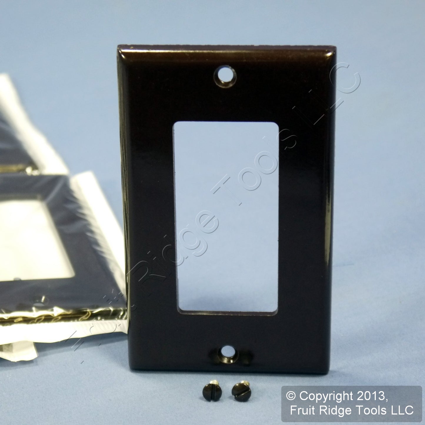 Leviton 80401 Brown 1-Gang Decora GFCI Plastic Standard Wallplate Covers 25pcs
