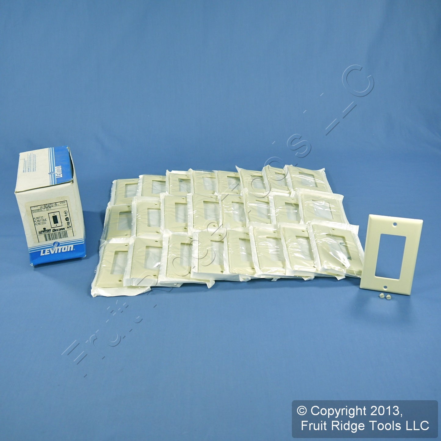Leviton Almond Decora Gfi Gfci 1-Gang Wallplates Cover Faceplate 80401-A 25-Pack