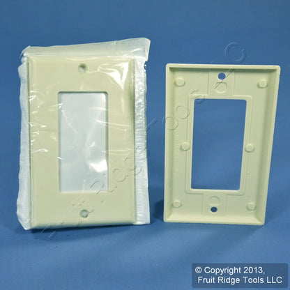 Leviton Almond Decora Gfi Gfci 1-Gang Wallplates Cover Faceplate 80401-A 25-Pack