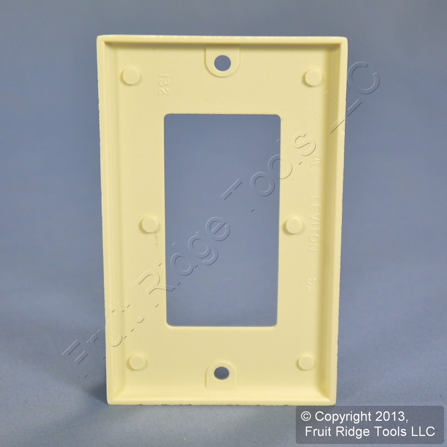 Leviton 80401-A Almond 1-Gang Decora GFCI GFI Plastic Standard Wallplate Cover