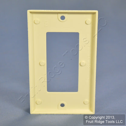 Leviton 80401-A Almond 1-Gang Decora GFCI GFI Plastic Standard Wallplate Cover