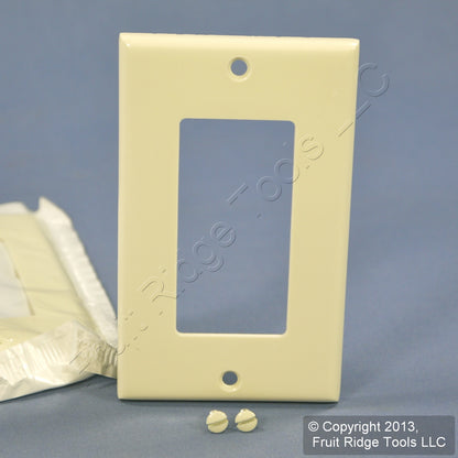 Leviton 80401-A Almond 1-Gang Decora GFCI Plastic Standard Wallplate Covers 5pcs