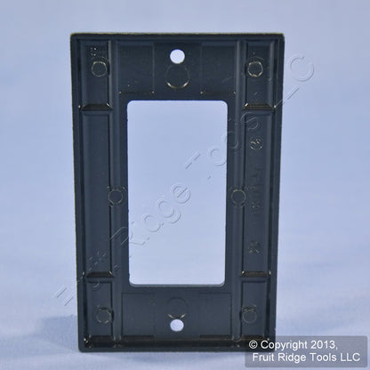 Leviton 80401-E Black 1-Gang Decora GFCI GFI Plastic Standard Wallplate Cover