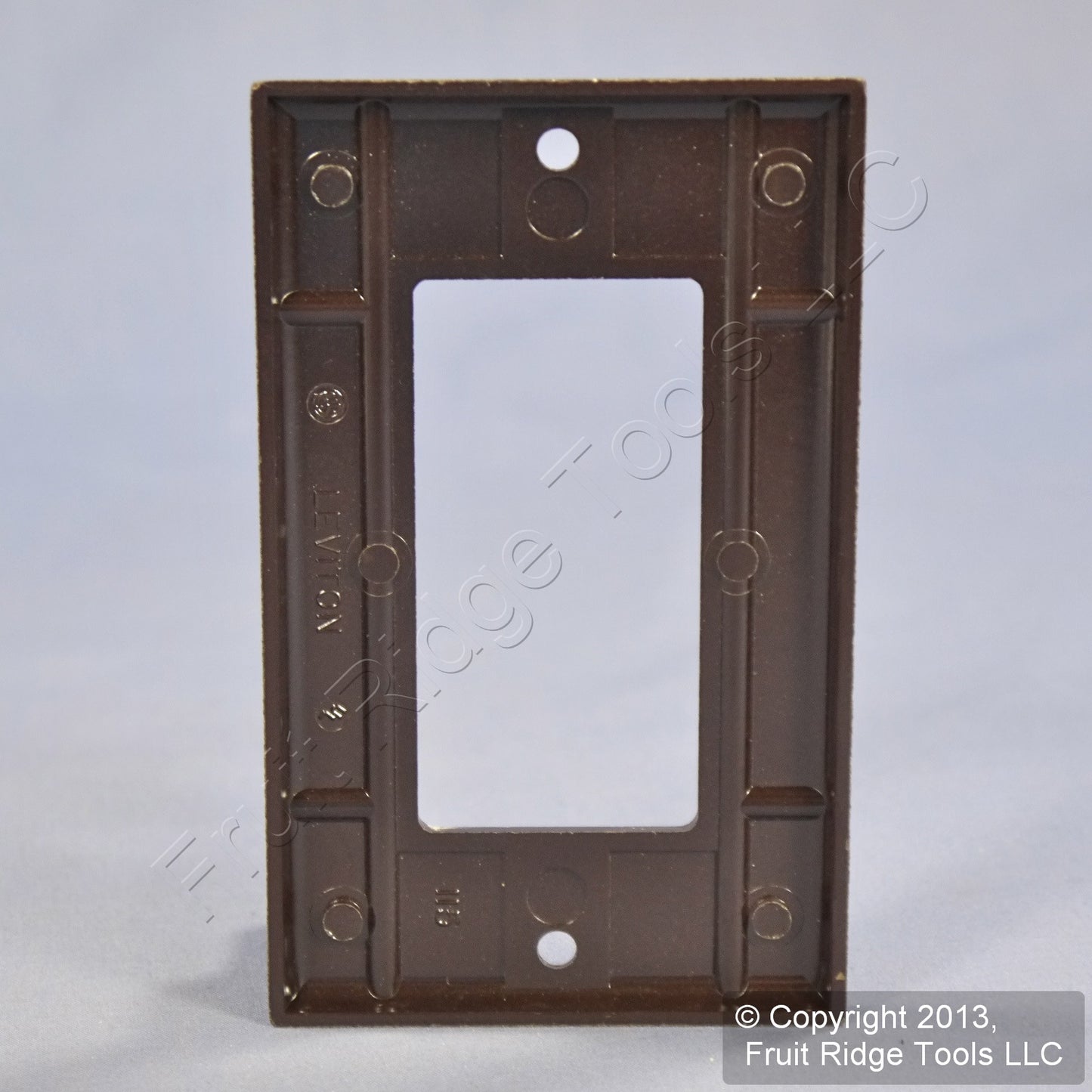 Leviton Brown Decora Gfi Gfci 1-Gang Standard Size Plastic Wallplate Cover 80401