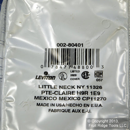 5 Leviton Brown 1-Gang Decora Gfi Gfci Plastic Thermoset Wallplate Covers 80401