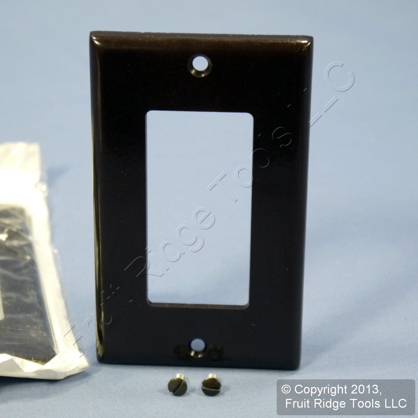 5 Leviton Brown 1-Gang Decora Gfi Gfci Plastic Thermoset Wallplate Covers 80401