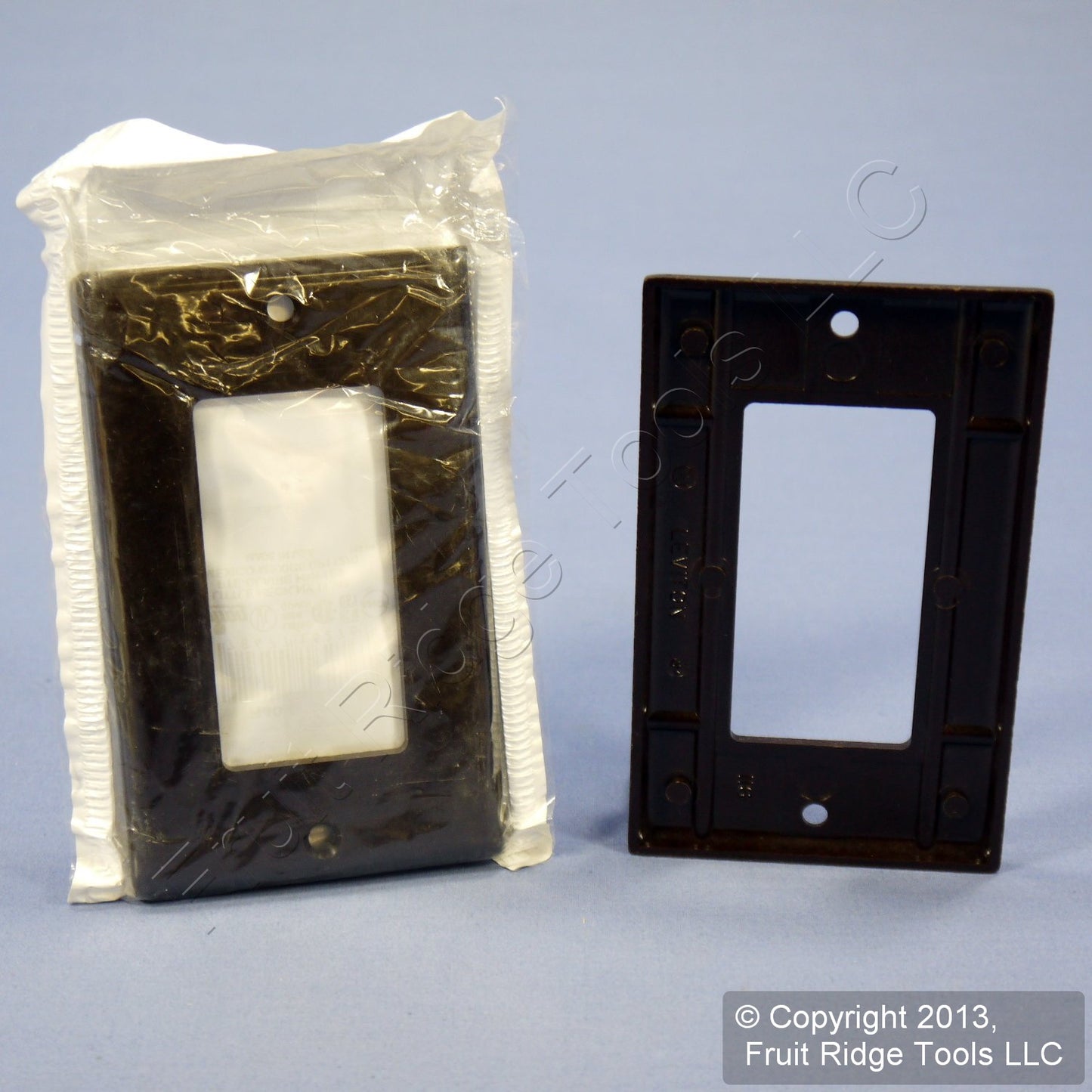 5 Leviton Brown 1-Gang Decora Gfi Gfci Plastic Thermoset Wallplate Covers 80401