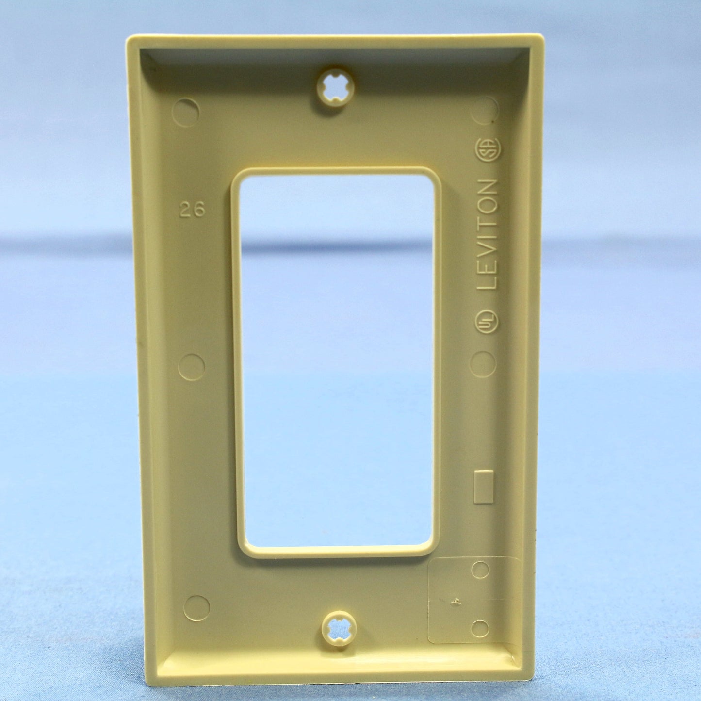 Leviton 80401-GFI Ivory 1-Gang Decora Unbreakable Nylon Wallplate Cover 20pcs