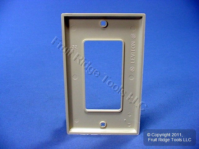 Leviton 80401-GFI Ivory 1-Gang Decora Unbreakable Nylon Standard Wallplate Cover