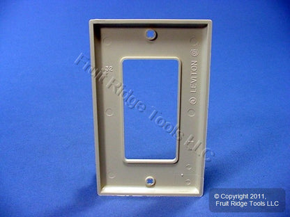 Leviton 80401-GFI Ivory 1-Gang Decora Unbreakable Nylon Standard Wallplate Cover