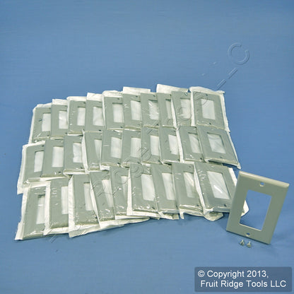 Leviton 80401-GY Gray 1-Gang Decora Gfci Gfi Cover Thermoset Wallplates 30-Pack