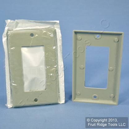 Leviton 80401-GY Gray 1-Gang Decora Gfci Gfi Cover Thermoset Wallplates 30-Pack